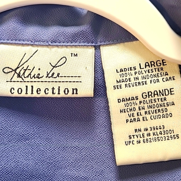 Kathie Lee Collection Blue Sleeveless Top & Blue Print Maxi-Skirt-Large Skirt 14 - Picture 13 of 13